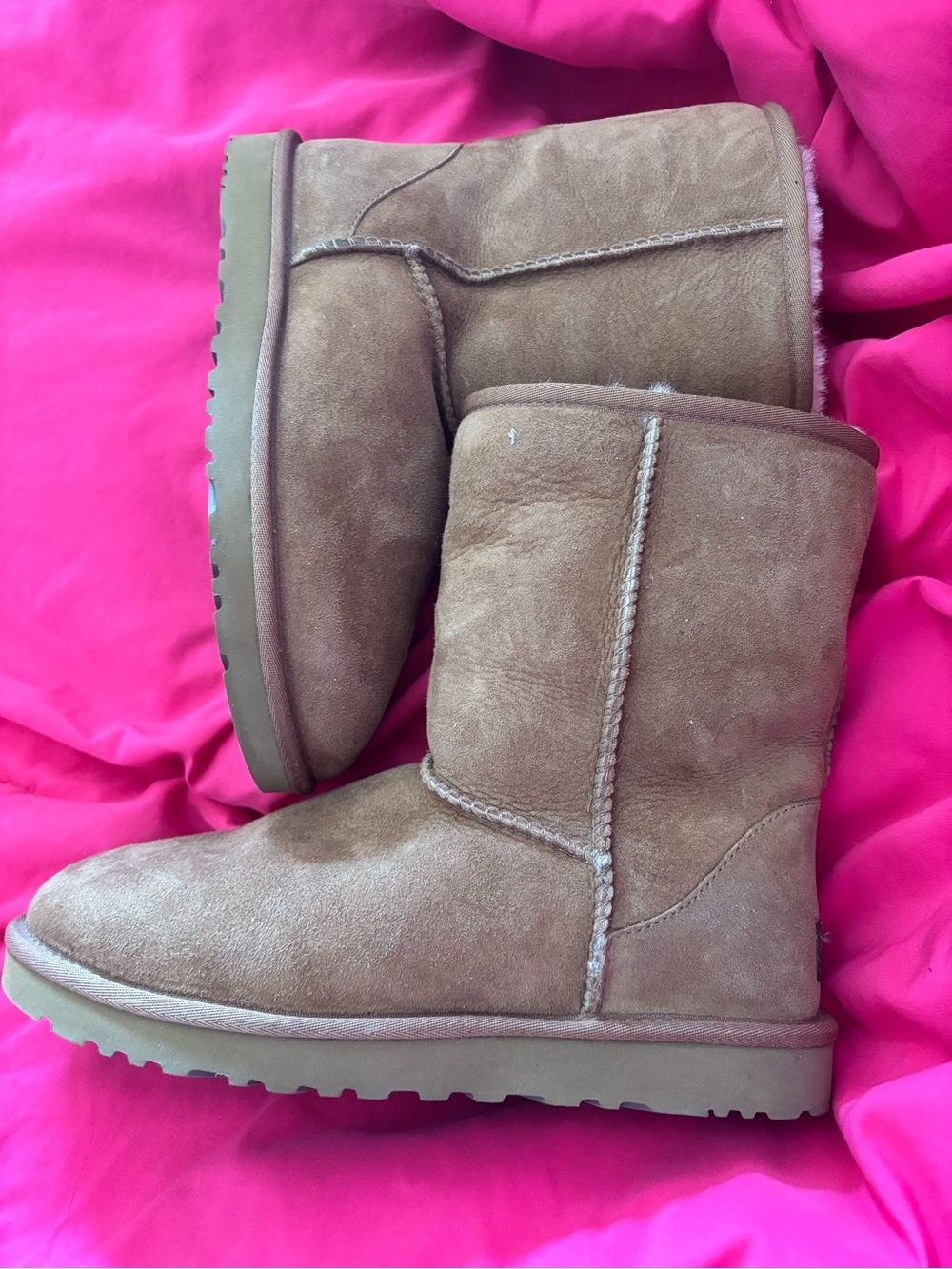 UGG Chestnut Short Suede Boots